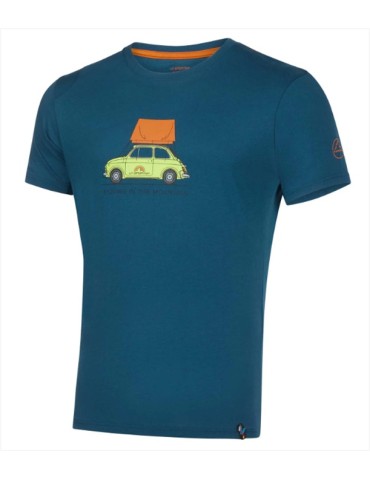 Camiseta La Sportiva Cinquecento manga corta azul oscuro